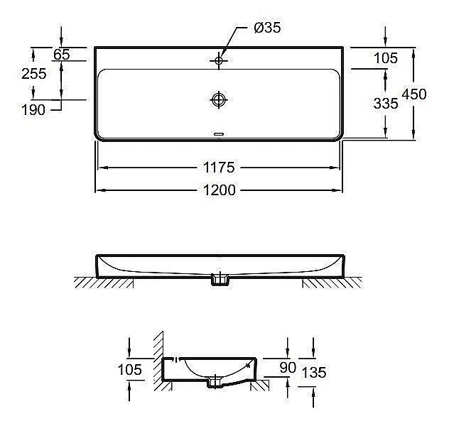 Раковина Jacob Delafon 120 VOX EVA112-00 белая купить в интернет-магазине Sanbest