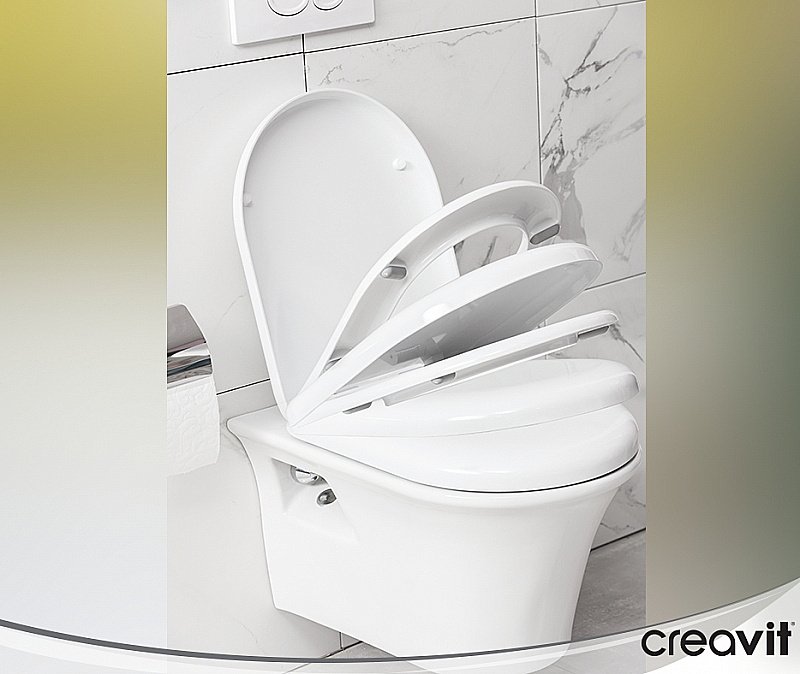 Унитаз подвесной CREAVIT MOON MO320-11CB00E белый купить в интернет-магазине Sanbest