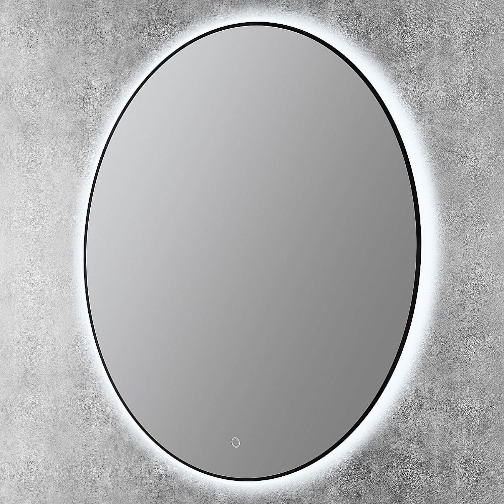 Зеркало Art&Max Sanremo AM-San-1000-DS-F-Nero в ванную от интернет-магазине сантехники Sanbest