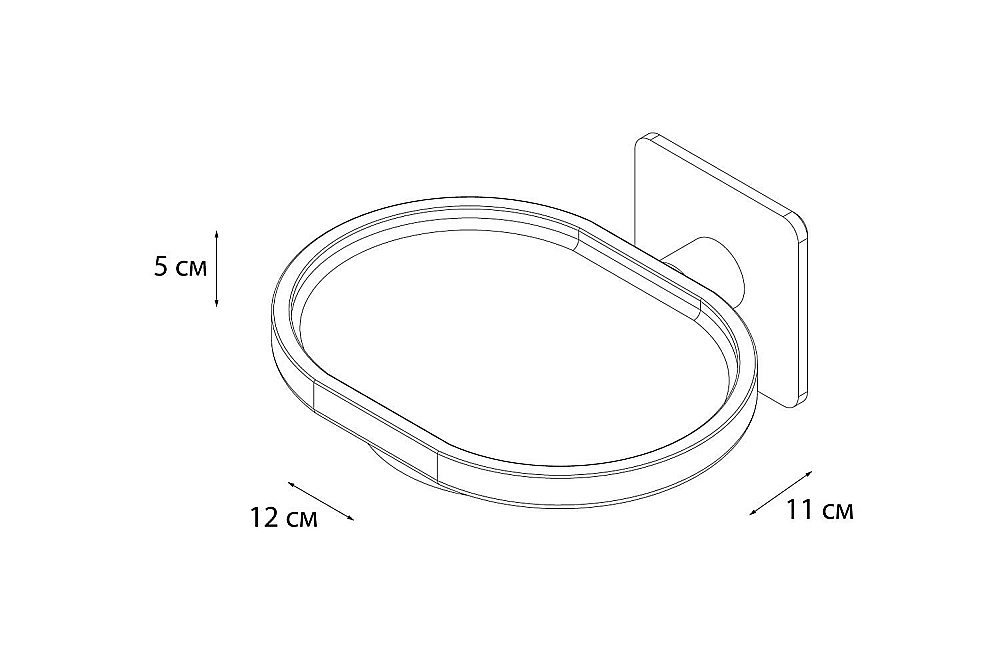 Мыльница FIXSEN SQUARE FX-93108 купить в интернет-магазине сантехники Sanbest