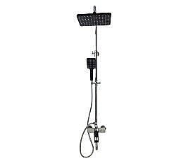 Душевая система Bronze De Luxe ELEMENT EL77/1CB хром/черный купить в интернет-магазине сантехники Sanbest