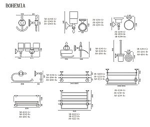 Мыльница ART&MAX BOHEMIA AM-E-4299-Do золото купить в интернет-магазине сантехники Sanbest