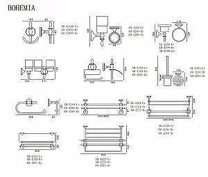 Мыльница ART&MAX BOHEMIA AM-E-4299-Do золото купить в интернет-магазине сантехники Sanbest