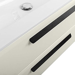 Тумба с раковиной Cezares ECO-CER-N 80 ECO-CER-N-800-2C-SO-AS-P альпака брашированная для ванной в интернет-магазине Sanbest