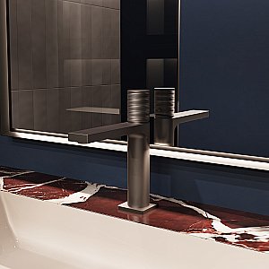 Смеситель для раковины Vincea Domus VBF-5DM01GM, вороненая сталь купить в интернет-магазине сантехники Sanbest