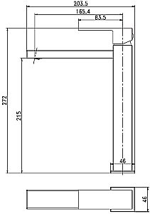 Смеситель для раковины Aquanet Blanco AF420-11W купить в интернет-магазине сантехники Sanbest