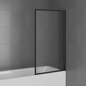 Шторка для ванны PAINI ScreenWT70F 70 стекло прозрачное/профиль черный купить в интернет-магазине Sanbest