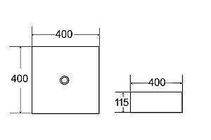 Раковина накладная Bronze de Luxe 40 1063 зеленая матовая купить в интернет-магазине Sanbest