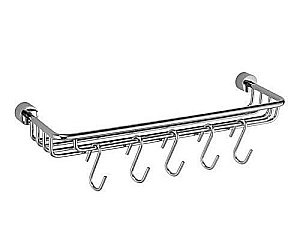 Полка металлическая WasserKRAFT Donau K-9415 купить в интернет-магазине сантехники Sanbest