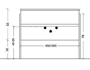 Тумба с раковиной Armadi Art Vallessi 100 зебрано глянец для ванной в интернет-магазине Sanbest