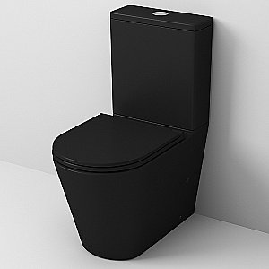 Унитаз Grossman TORNADO GR-4449BMSQ безободковый, с бачком, с крышкой микролифт, слив-торнадо, черный матовый купить в интернет-магазине Sanbest
