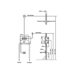 Душевая система Vincea VSFW-4311BG брашированное золото купить в интернет-магазине сантехники Sanbest