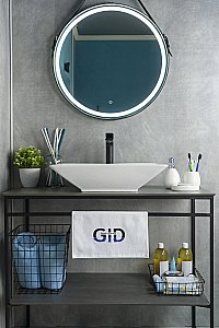 Раковина накладная Gid 55,5 N9212 51131 белая купить в интернет-магазине Sanbest