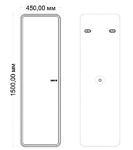 Зеркало ART&MAX TERNI 45 AM-Ter-450-1500-DS-F-T в ванную от интернет-магазине сантехники Sanbest