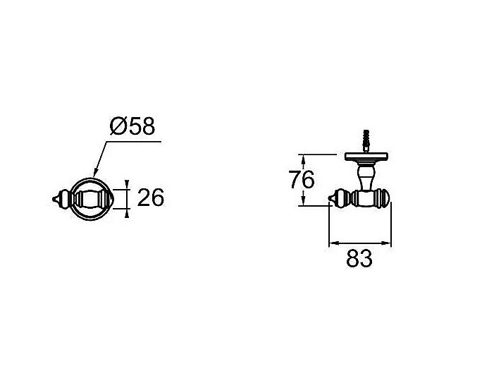 Cмеситель для раковины Jacob Delafon CLEO 1889 E24309-CP хром купить в интернет-магазине сантехники Sanbest