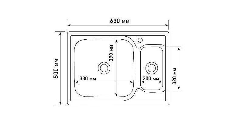 Мойка кухонная MIXLINE ML 538196 хром купить в интернет-магазине сантехники Sanbest
