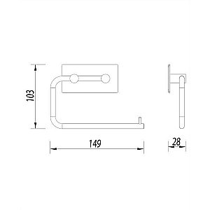 Держатель туалетной бумаги OMNIRES STRONG ST30510CR купить в интернет-магазине сантехники Sanbest