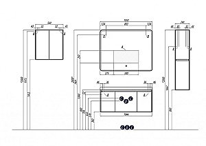 Зеркало Акватон Шерилл 105 с подсветкой в ванную от интернет-магазине сантехники Sanbest