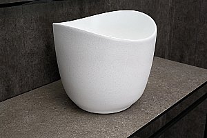 Раковина накладная Gid Creativo 36 N9303wg 51221 белая матовая, белый графит купить в интернет-магазине Sanbest