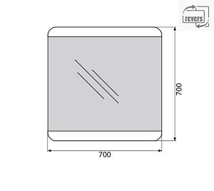 Зеркало BelBagno SPC-CEZ-700-700-LED-TCH в ванную от интернет-магазине сантехники Sanbest