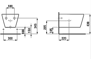 Биде подвесное Laufen Kartell 8.3033.1.400.302.1 купить в интернет-магазине Sanbest