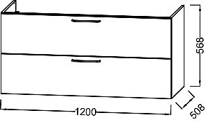 Тумба с раковиной Jacob Delafon Odeon Rive Gauche 120 дуб табак для ванной в интернет-магазине Sanbest