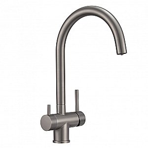 Смеситель для кухни Milacio Ultra MCU.554.GM вороненая сталь купить в интернет-магазине сантехники Sanbest