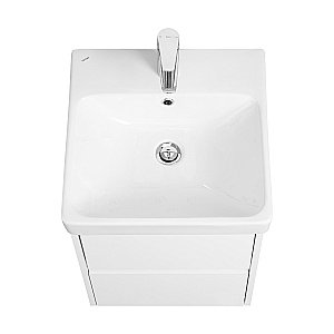 Тумба с раковиной Акватон Сканди 45 белая для ванной в интернет-магазине Sanbest