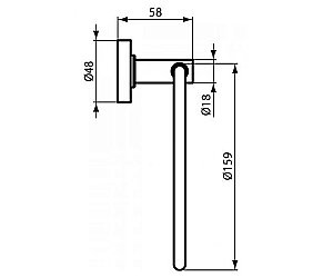 Полотенцедержатель Ideal Standard IOM A9130AA купить в интернет-магазине сантехники Sanbest