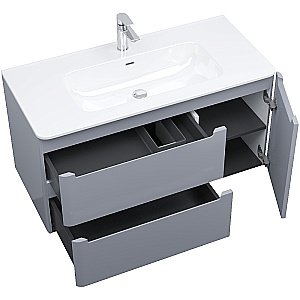 Тумба с раковиной Iddis Edifice 100 EDI10L0i95K светло-серая для ванной в интернет-магазине Sanbest