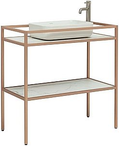 Консоль с раковиной Allen Brau Liberty 90 1.33004.60 медь для ванной в интернет-магазине сантехники Sanbest