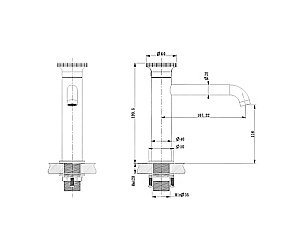Смеситель для раковины Bronze de Luxe OMG! 9009W-Y белый/желтый купить в интернет-магазине сантехники Sanbest