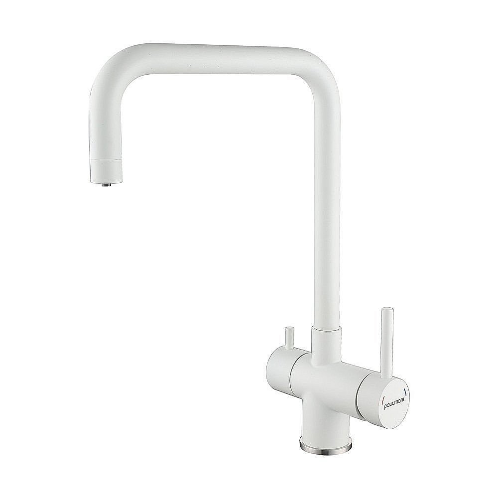 Смеситель для кухни Paulmark Wetter We213030-WH белый матовый купить в интернет-магазине сантехники Sanbest