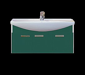 Тумба для раковины подвесная Misty Джулия 105 зеленая купить в интернет-магазине сантехники Sanbest