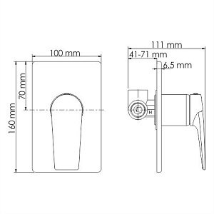 Смеситель для душа WasserKRAFT Glan 6651 купить в интернет-магазине сантехники Sanbest