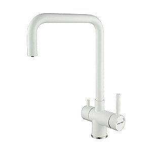Смеситель для кухни Paulmark Wetter We213030-WH белый матовый купить в интернет-магазине сантехники Sanbest
