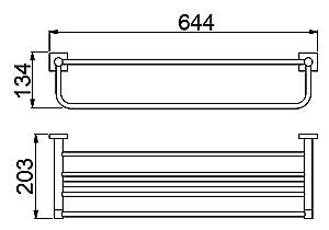 Полка Timo Selene 12058/03 купить в интернет-магазине сантехники Sanbest