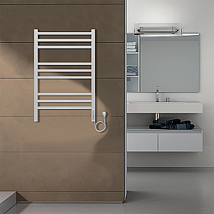 Полотенцесушитель электрический Azario Ancona П9 500х800 AZ71858W белый купить в интернет-магазине сантехники Sanbest