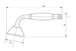 Душевая лейка Migliore RICAMBI 32172 золото купить в интернет-магазине сантехники Sanbest