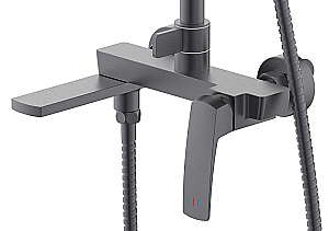 Душевая система Azario Conda AZ-K2411GR графит купить в интернет-магазине сантехники Sanbest