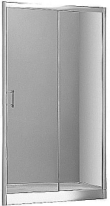 Душевая дверь Aquanet Alfa NAA6121 120  стекло прозрачное/профиль хром купить в интернет-магазине Sanbest