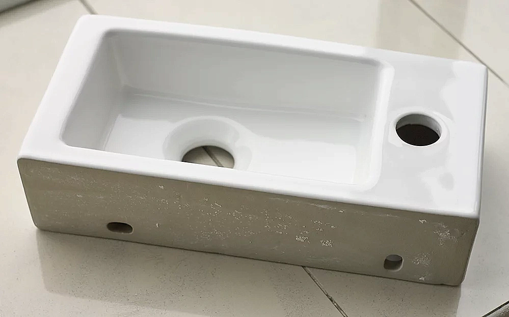 Раковина подвесная Vincea 37 VBS-133R/L белая купить в интернет-магазине Sanbest