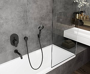 Душевая лейка Hansgrohe Vernis Blend 26270670 черный матовый купить в интернет-магазине сантехники Sanbest
