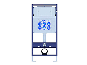 Унитаз подвесной с инсталляцией Aquatek Европа SET AQUATEK ЕВРОПА-019 4в1 белый/кнопка хром матовый, безободковый, с крышкой микролифт купить в интернет-магазине Sanbest