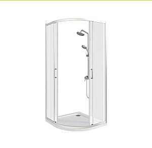 Душевой уголок Good Door CUBE 90х90 R-90-C-CH стекло прозрачное/профиль хром купить в интернет-магазине Sanbest