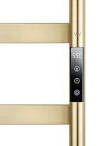 Полотенцесушитель электрический напольный WONZON & WOGHAND BREMEN, Брашированное золото (WW-A207-BG) купить в интернет-магазине сантехники Sanbest