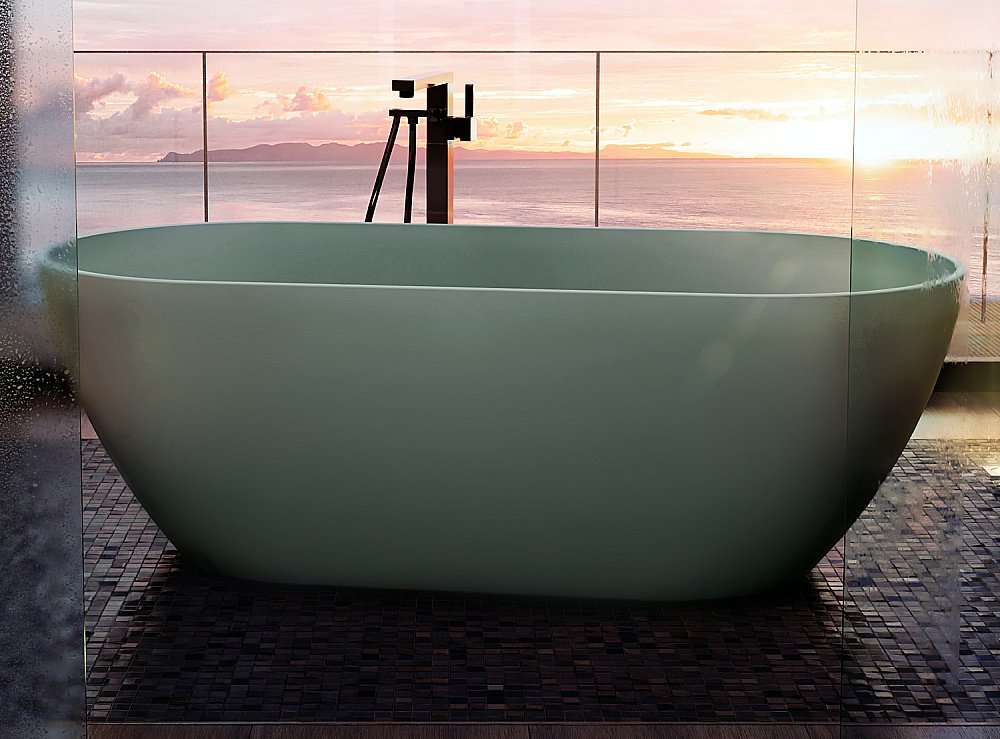 Ванна из искусственного камня Riho Bilbao 170x80 B118001Z22 зеленый мох купить в интернет-магазине Sanbest