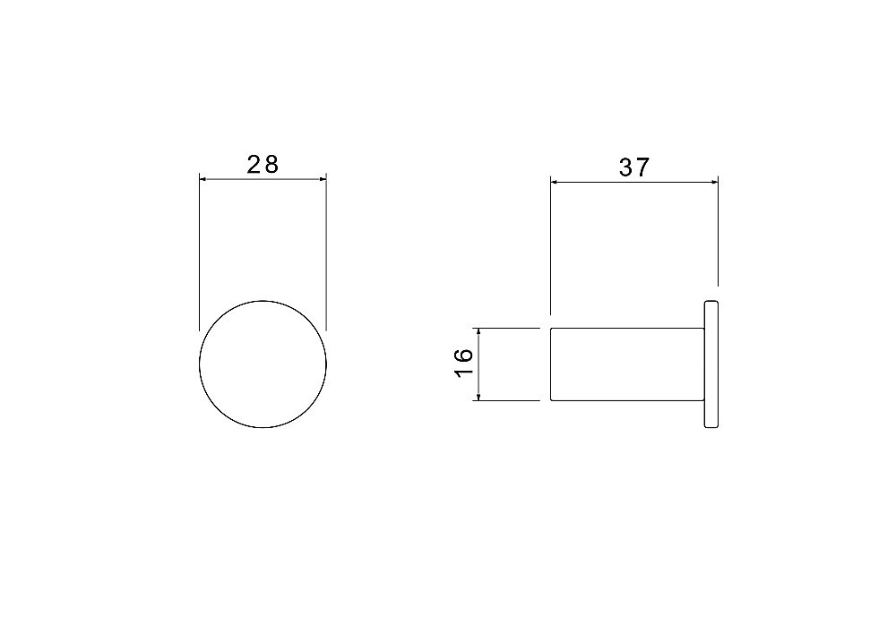 Крючок Aquatek Лира AQ4401MB черный матовый купить в интернет-магазине сантехники Sanbest