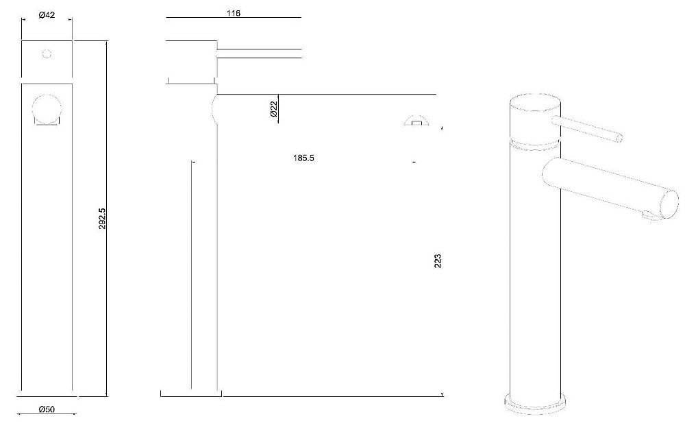 Смеситель для раковины Allen Brau Glority Kerox 5.51002.00 Хром купить в интернет-магазине сантехники Sanbest