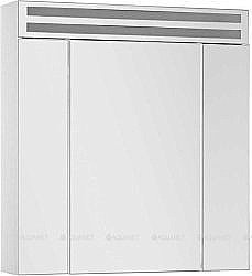 Зеркальный шкаф De Aqua Эколь 184802 80 белый купить в интернет-магазине сантехники Sanbest